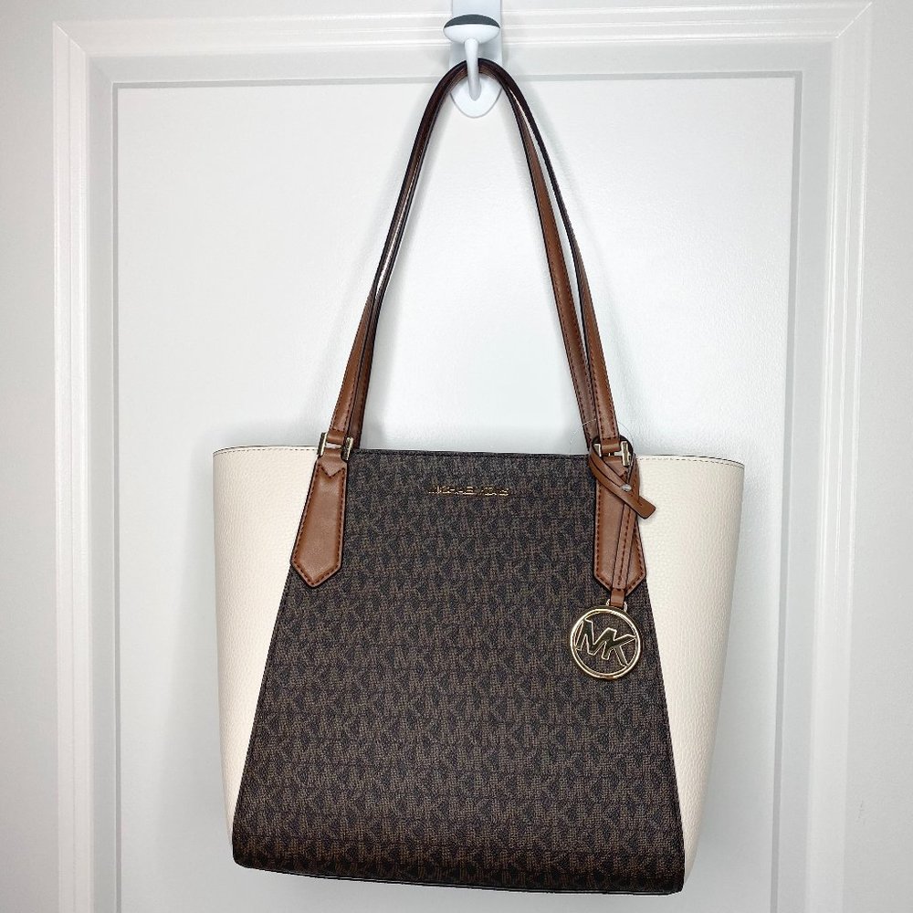 Michael Kors Light Cream Kimberly Bonded Tote